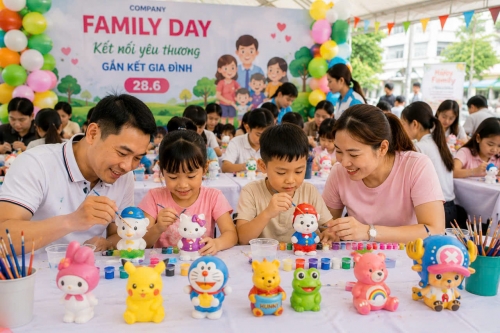 Cùng Bé Tô tượng Ngày Hội Gia Đình Việt Nam